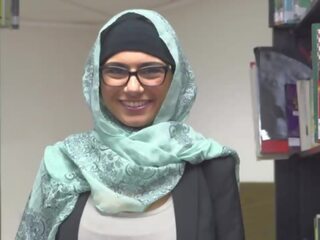 Міа khalfia - арабська краса смужки голий в a бібліотека просто для ви