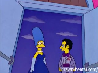 Simpsons dorosły film - marge i artie afterparty